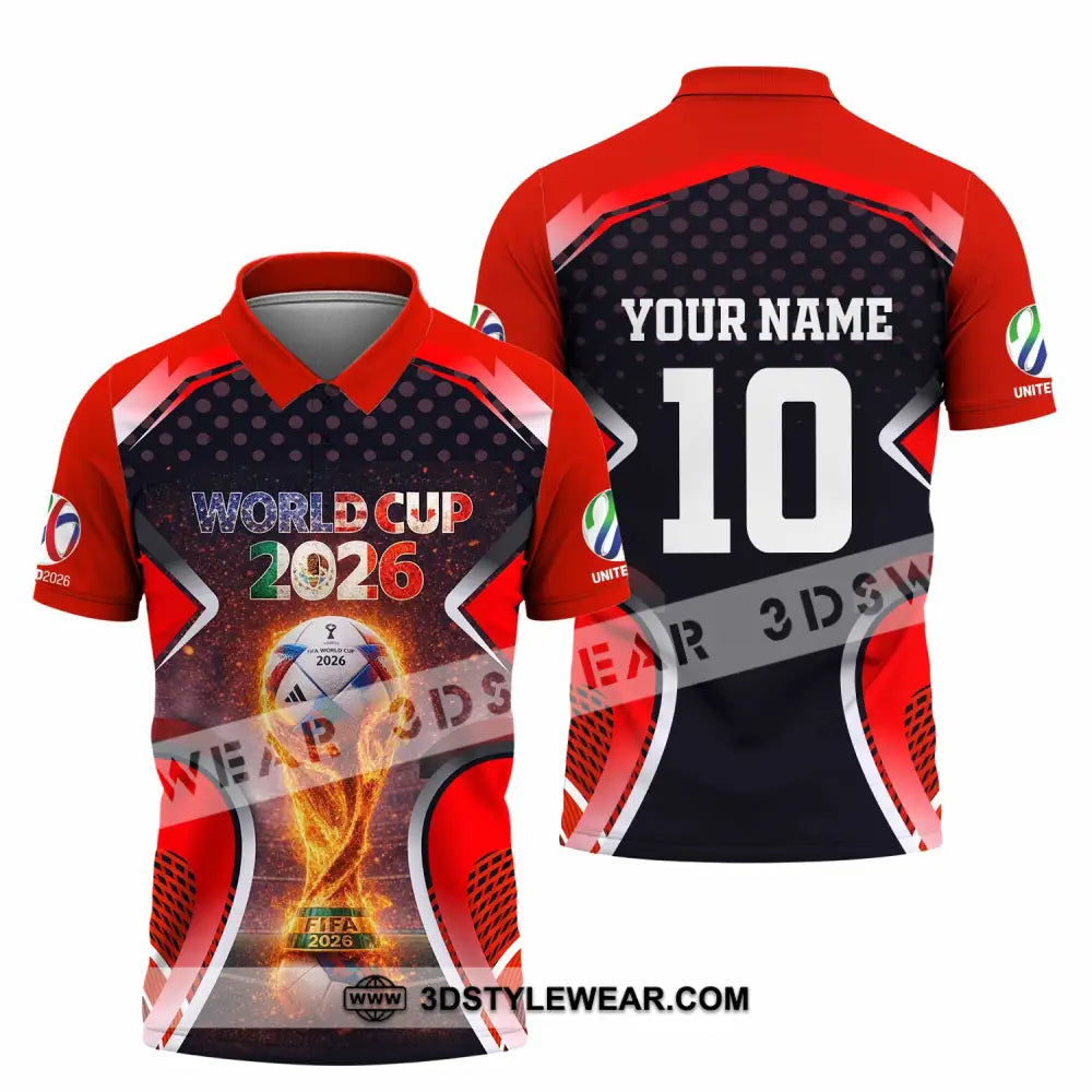 Unisex Shirt - Custom World Cup 2026 3D Shirt Polo Shirt / S T-shirt