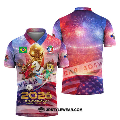 Unisex Shirt - Custom World Cup 2026 3D Shirt Polo Shirt / S T-shirt