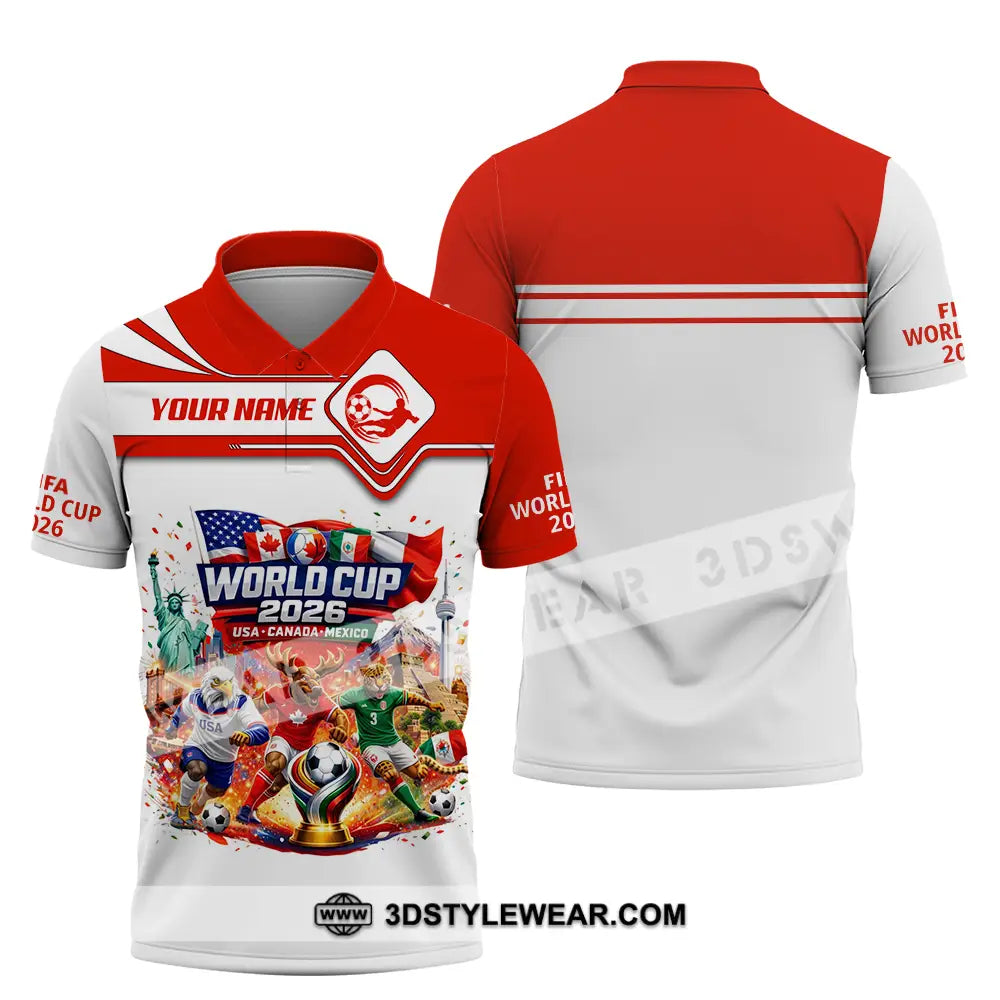 Unisex Shirt - Custom World Cup 2026 3D Shirt Polo Shirt / S T-shirt