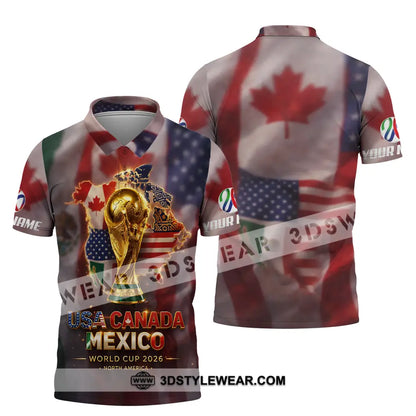 Unisex Shirt - Custom World Cup 2026 3D Shirt Polo Shirt / S T-shirt