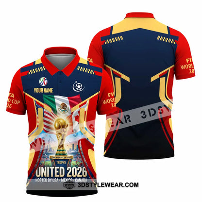 Unisex Shirt - Custom World Cup 2026 3D Shirt - Polo Shirt / S - T-shirt