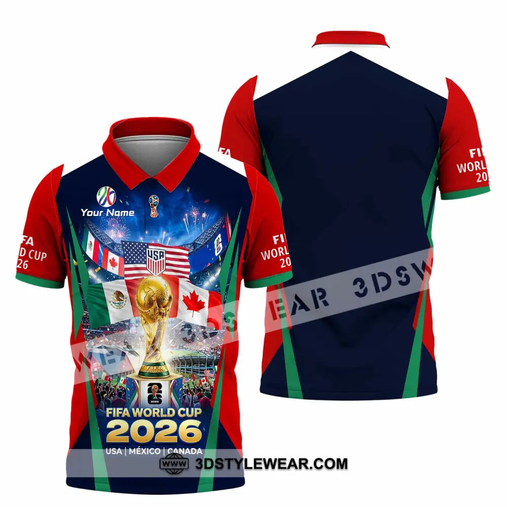 Unisex Shirt - Custom World Cup 2026 3D Shirt Polo Shirt / S T-shirt