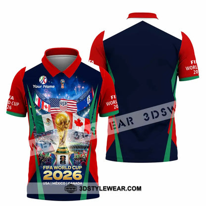 Unisex Shirt - Custom World Cup 2026 3D Shirt Polo Shirt / S T-shirt