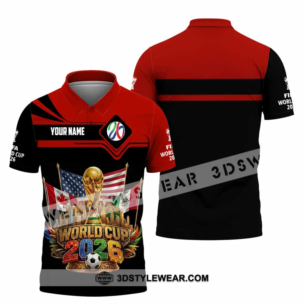 Unisex Shirt - Custom World Cup 2026 3D Shirt - Polo Shirt / S - T-shirt