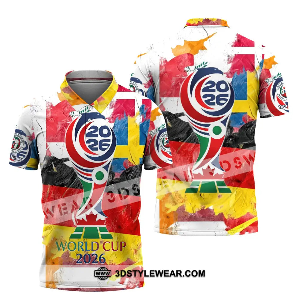 Unisex Shirt - Custom World Cup 2026 3D Shirt - Polo Shirt / S - T-shirt