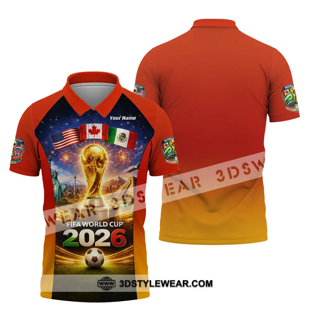 Unisex Shirt - Custom World Cup 2026 3D Shirt Polo Shirt / S T-shirt