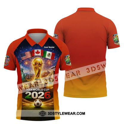 Unisex Shirt - Custom World Cup 2026 3D Shirt Polo Shirt / S T-shirt
