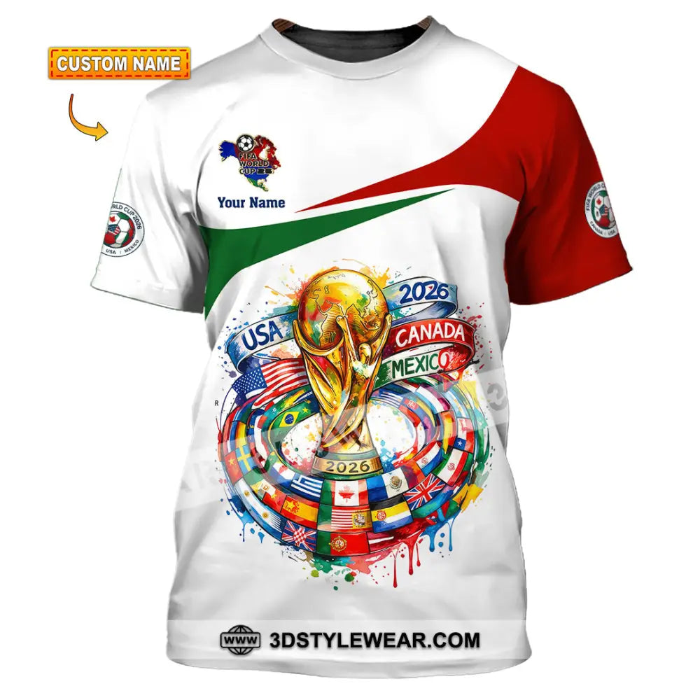 Unisex Shirt - Custom World Cup 2026 3D Shirt - T-shirt