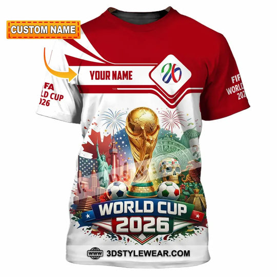 Unisex Shirt - Custom World Cup 2026 3D Shirt style option 1