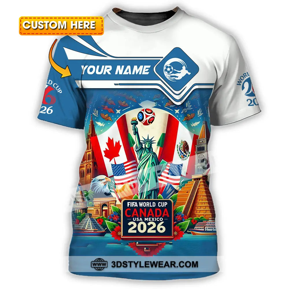 Unisex Shirt - Custom World Cup 2026 3D Shirt T-shirt