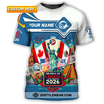 Unisex Shirt - Custom World Cup 2026 3D Shirt T-shirt