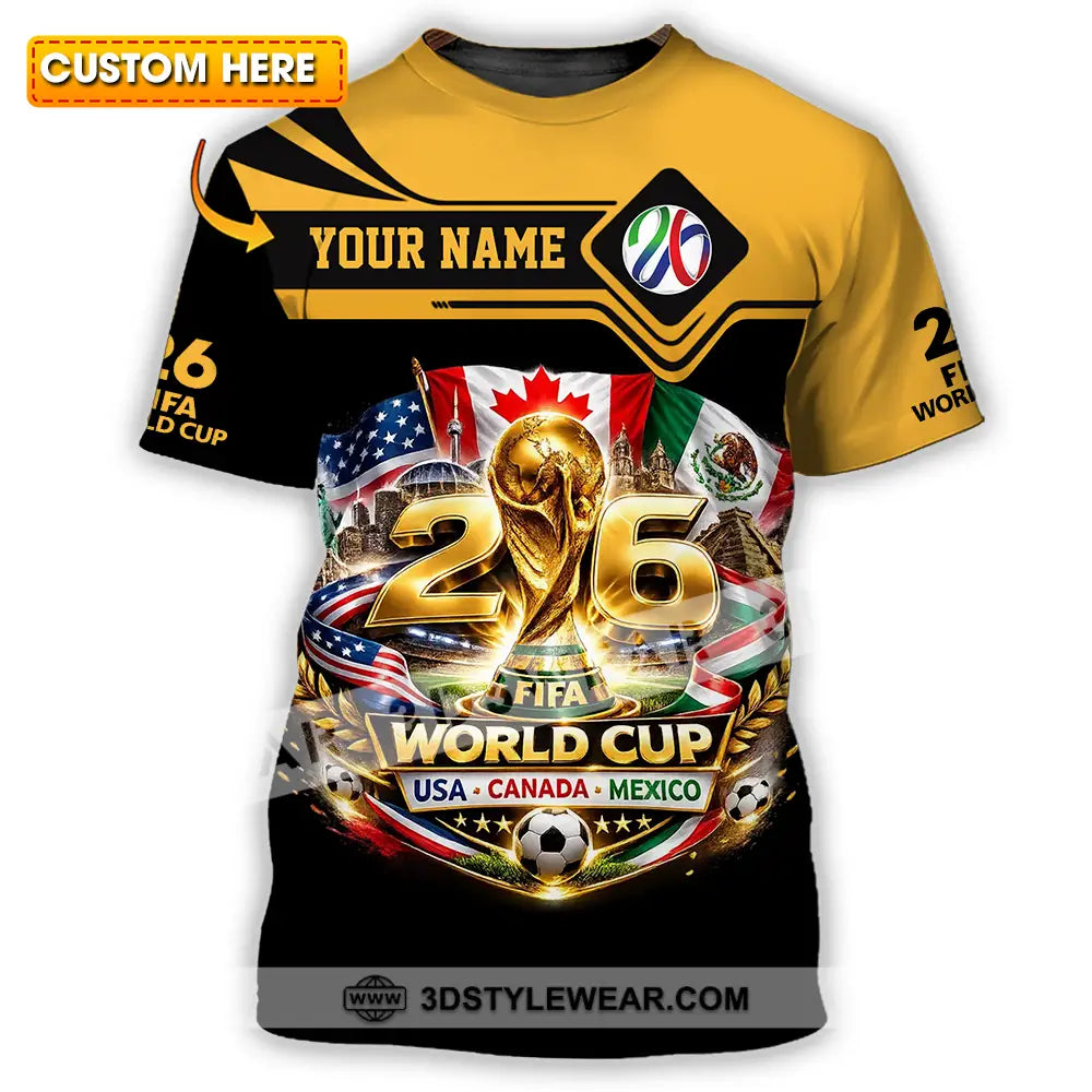 Unisex Shirt - Custom World Cup 2026 3D Shirt - T-shirt