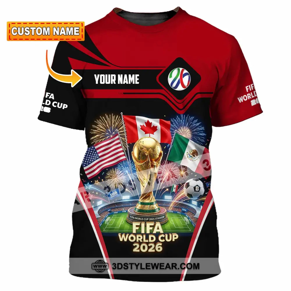 Unisex Shirt - Custom World Cup 2026 3D Shirt T-shirt