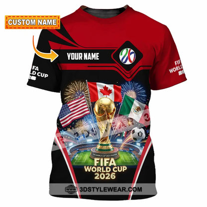 Unisex Shirt - Custom World Cup 2026 3D Shirt T-shirt