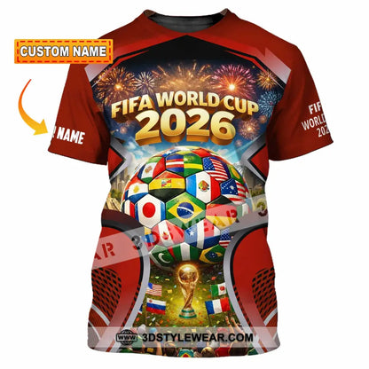 Unisex Shirt - Custom World Cup 2026 3D Shirt T-shirt