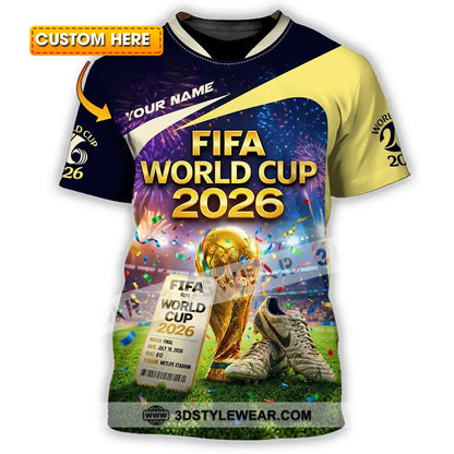 Unisex Shirt - Custom World Cup 2026 3D Shirt T-shirt