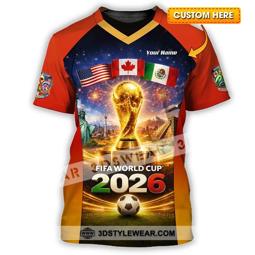 Unisex Shirt - Custom World Cup 2026 3D Shirt T-shirt
