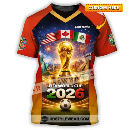 Unisex Shirt - Custom World Cup 2026 3D Shirt T-shirt