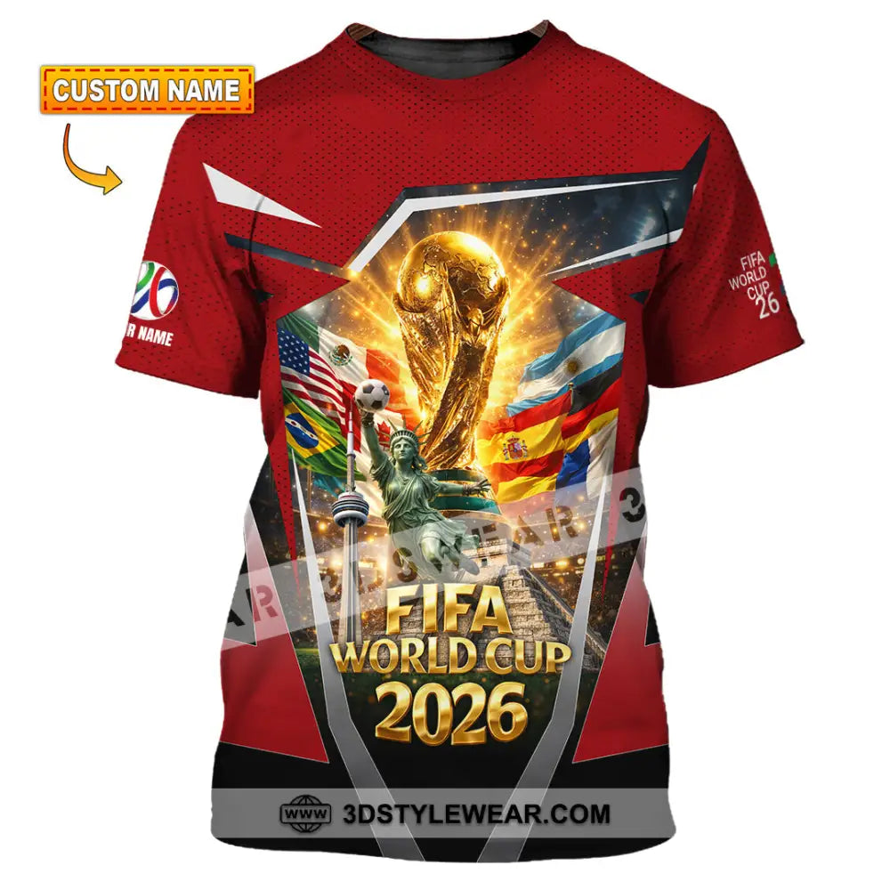 Unisex Shirt - Custom World Cup 2026 3D Shirt T-shirt