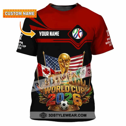 Unisex Shirt - Custom World Cup 2026 3D Shirt - T-shirt