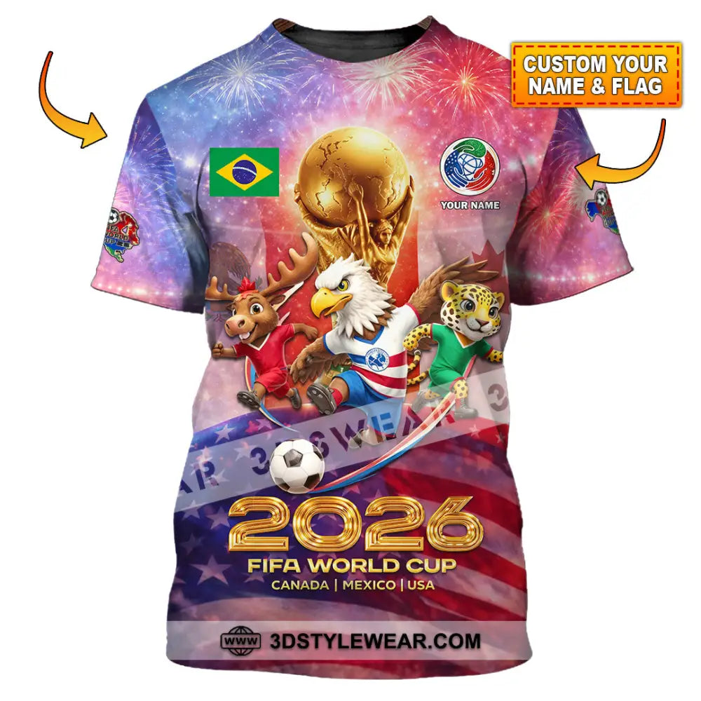 Unisex Shirt - Custom World Cup 2026 3D Shirt T-shirt