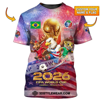 Unisex Shirt - Custom World Cup 2026 3D Shirt T-shirt
