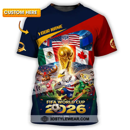 Unisex Shirt - Custom World Cup 2026 3D Shirt T-shirt