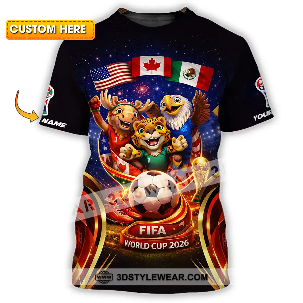 Unisex Shirt - Custom World Cup 2026 3D Shirt T-shirt