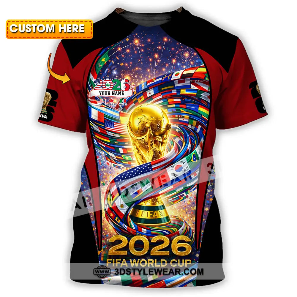 Unisex Shirt - Custom World Cup 2026 3D Shirt T-shirt