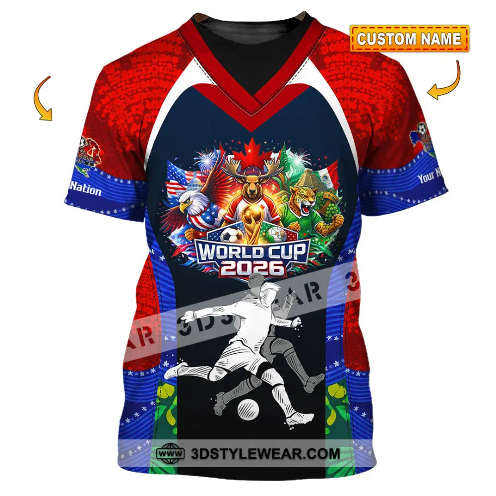 Unisex Shirt - Custom World Cup 2026 3D Shirt - T-shirt
