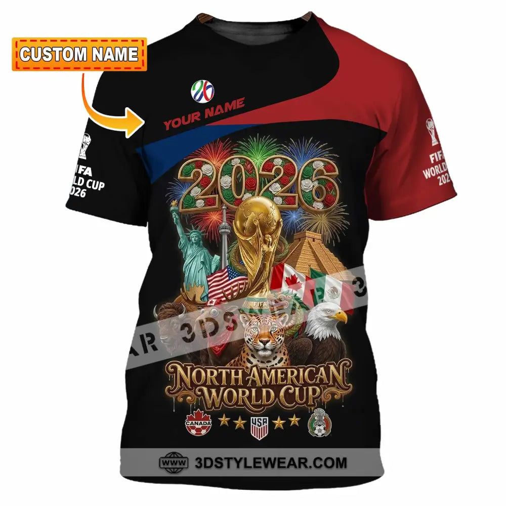 Unisex Shirt - Custom World Cup 2026 3D Shirt - T-shirt