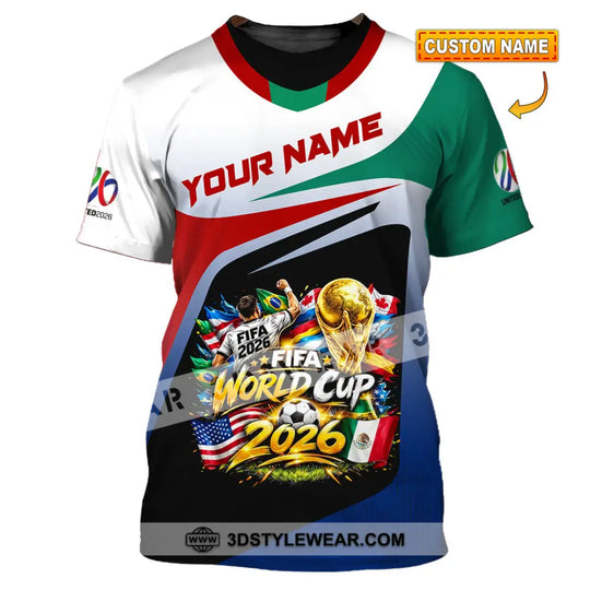 Unisex Shirt - Custom World Cup 2026 3D Shirt style option 1
