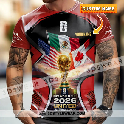 Unisex Shirt - Custom World Cup 2026 3D Shirt T-shirt