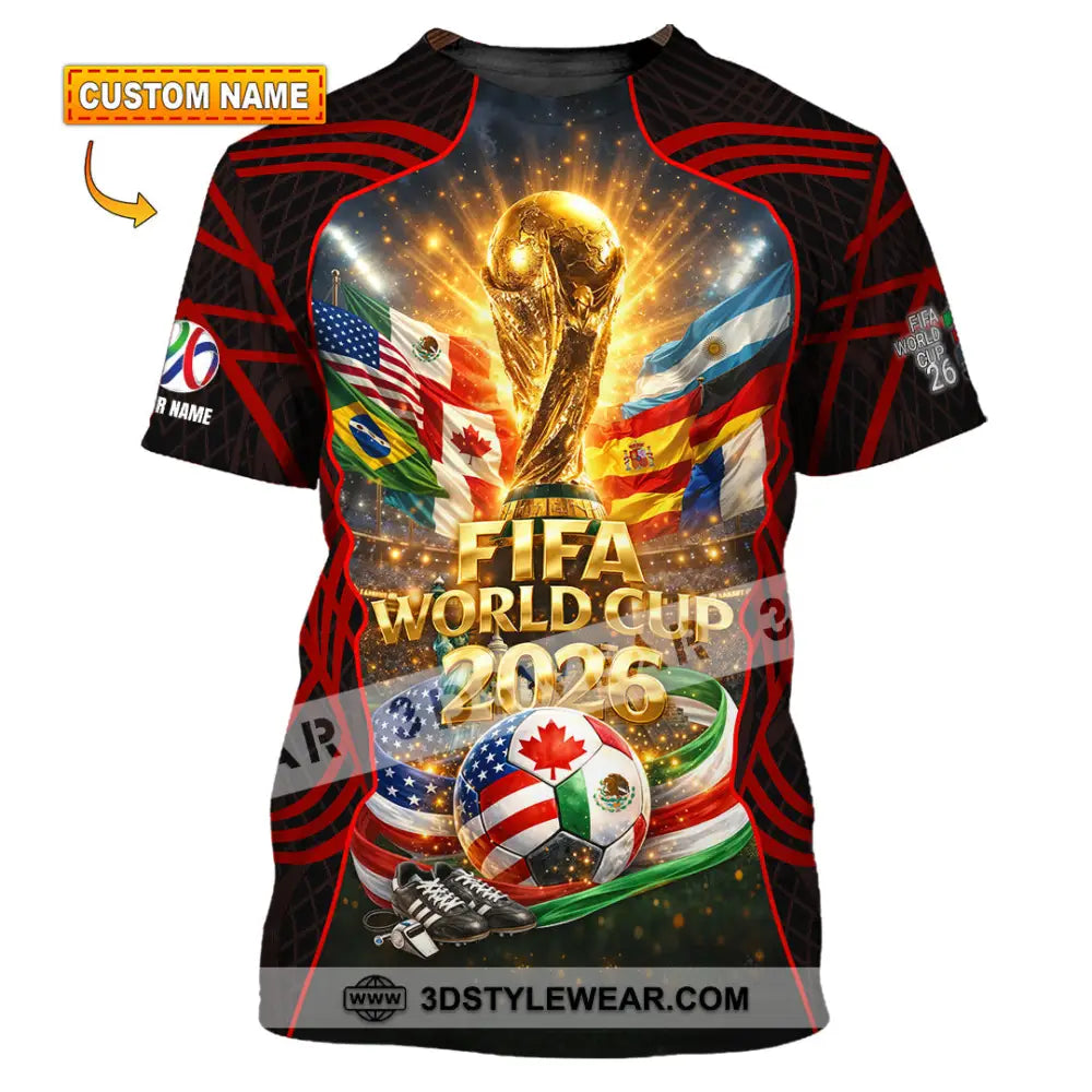 Unisex Shirt - Custom World Cup 2026 3D Shirt T-shirt