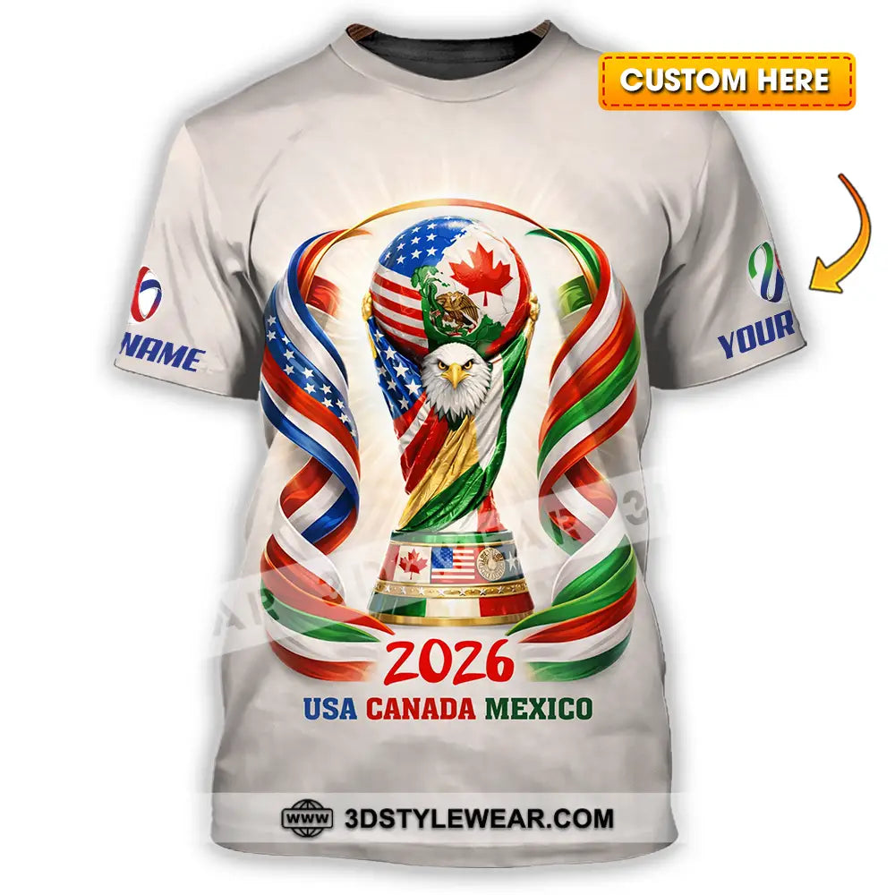 Unisex Shirt - Custom World Cup 2026 3D Shirt T-shirt