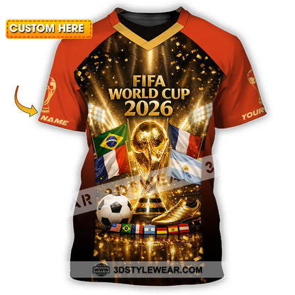 Unisex Shirt - Custom World Cup 2026 3D Shirt T-shirt