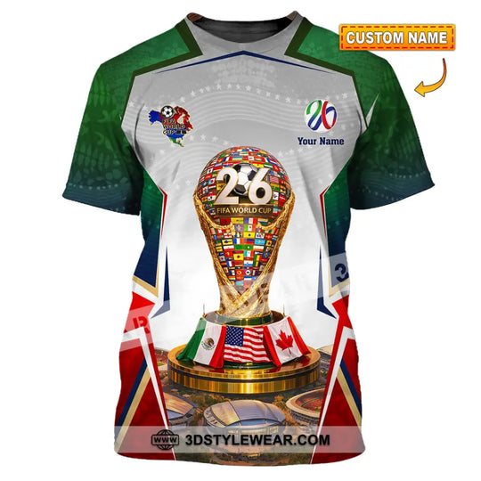 Unisex Shirt - Custom World Cup 2026 3D Shirt style option 1