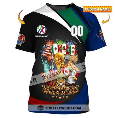 Unisex Shirt - Custom World Cup 2026 3D Shirt - T-shirt