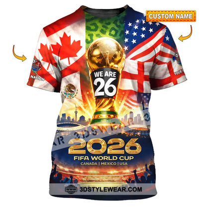 Unisex Shirt - Custom World Cup 2026 3D Shirt T-shirt