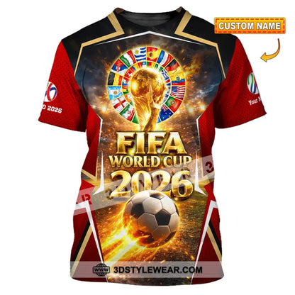 Unisex Shirt - Custom World Cup 2026 3D Shirt - T-shirt