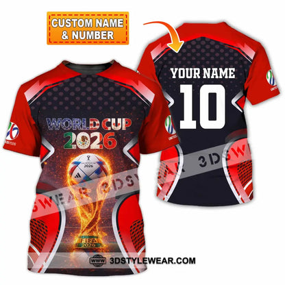 Unisex Shirt - Custom World Cup 2026 3D Shirt T-shirt