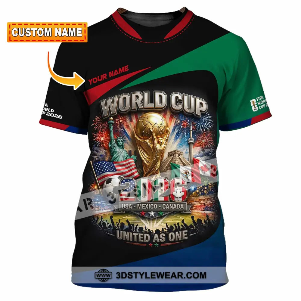 Unisex Shirt - Custom World Cup 2026 3D Shirt T-shirt