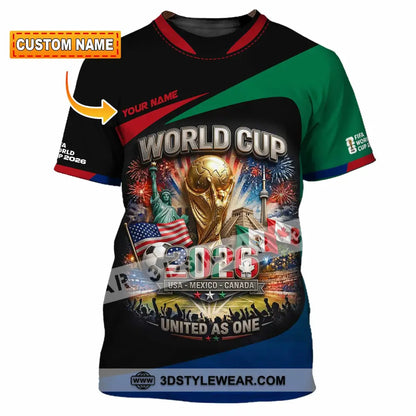 Unisex Shirt - Custom World Cup 2026 3D Shirt T-shirt