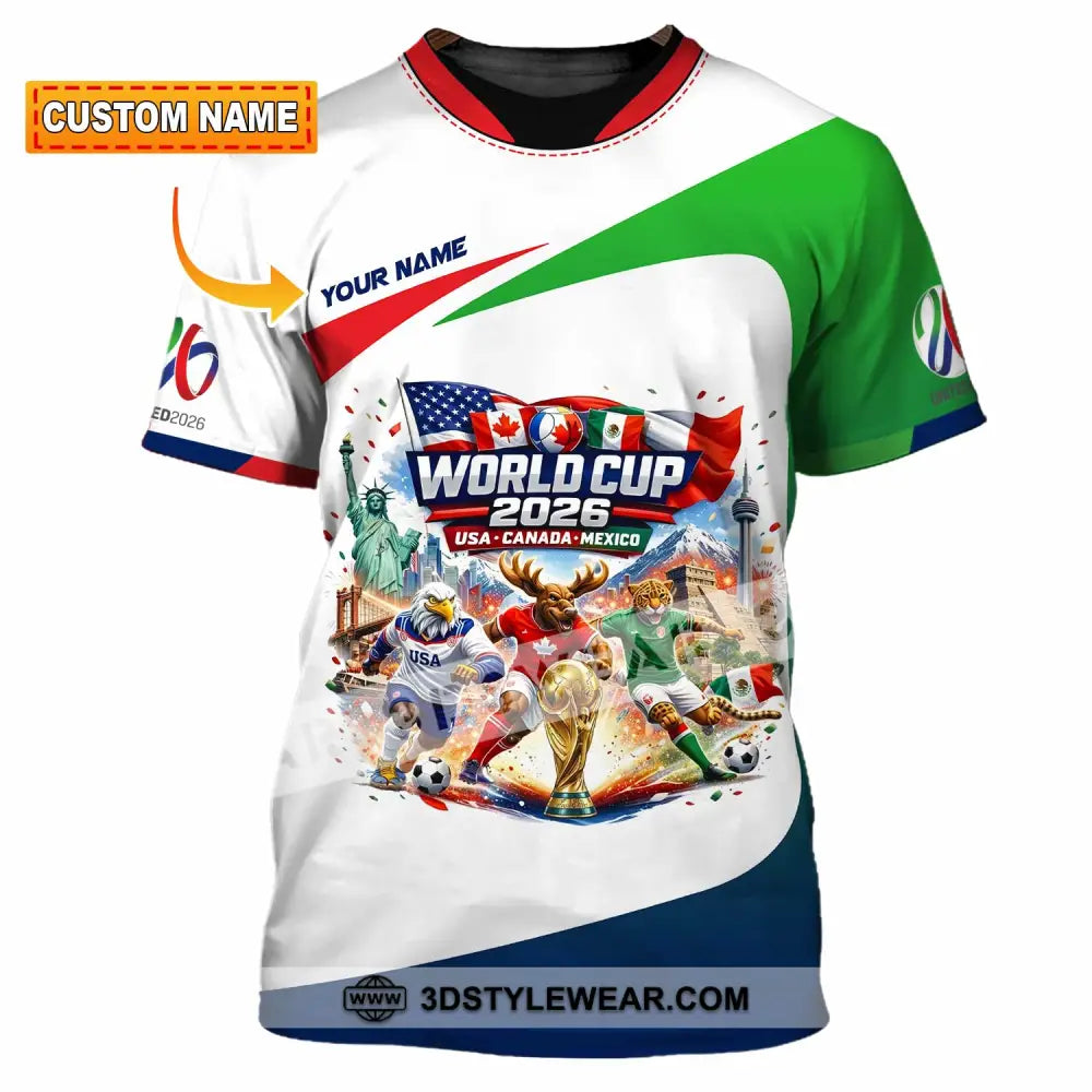 Unisex Shirt - Custom World Cup 2026 3D Shirt T-shirt