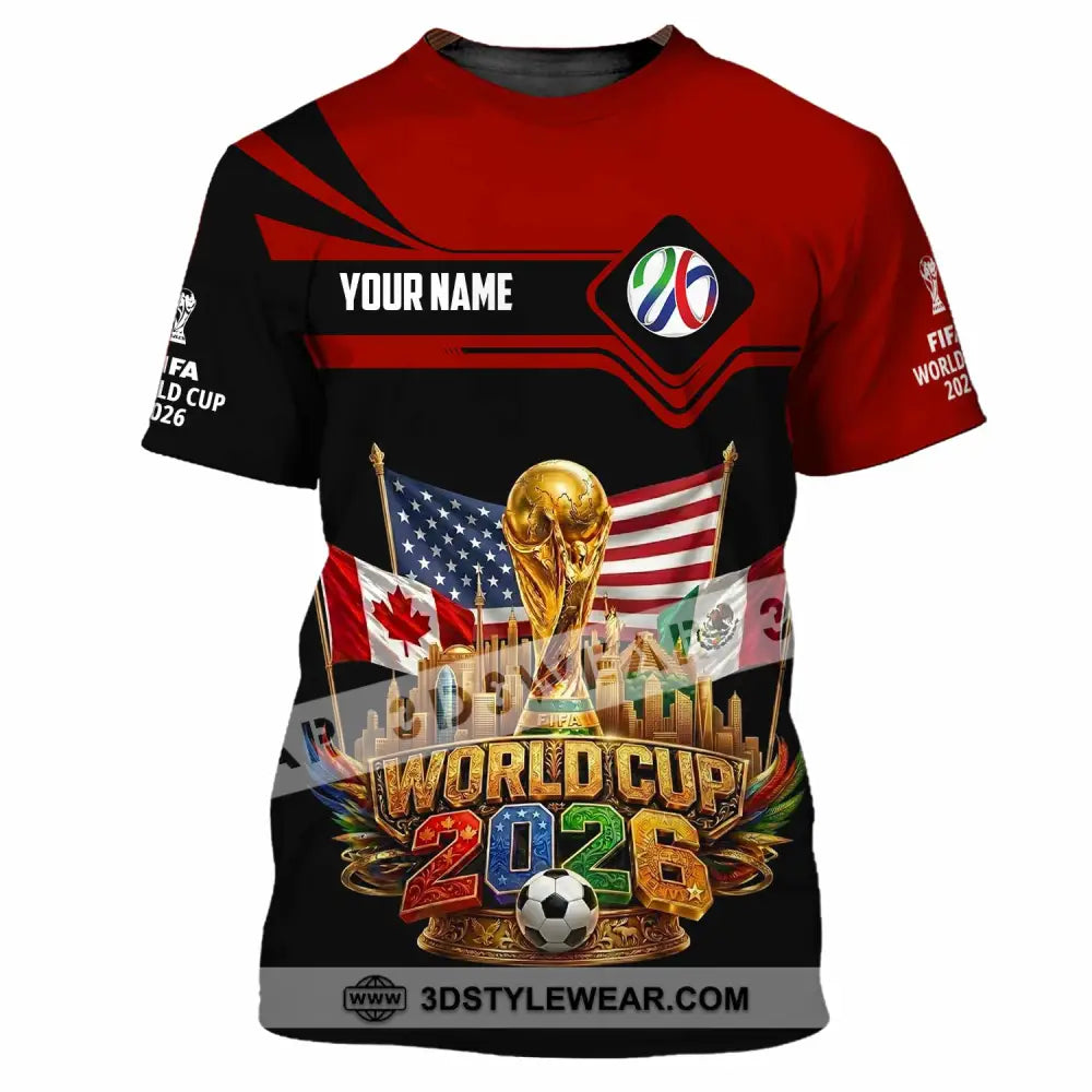 Unisex Shirt - Custom World Cup 2026 3D Shirt - T-Shirt / S - T-shirt