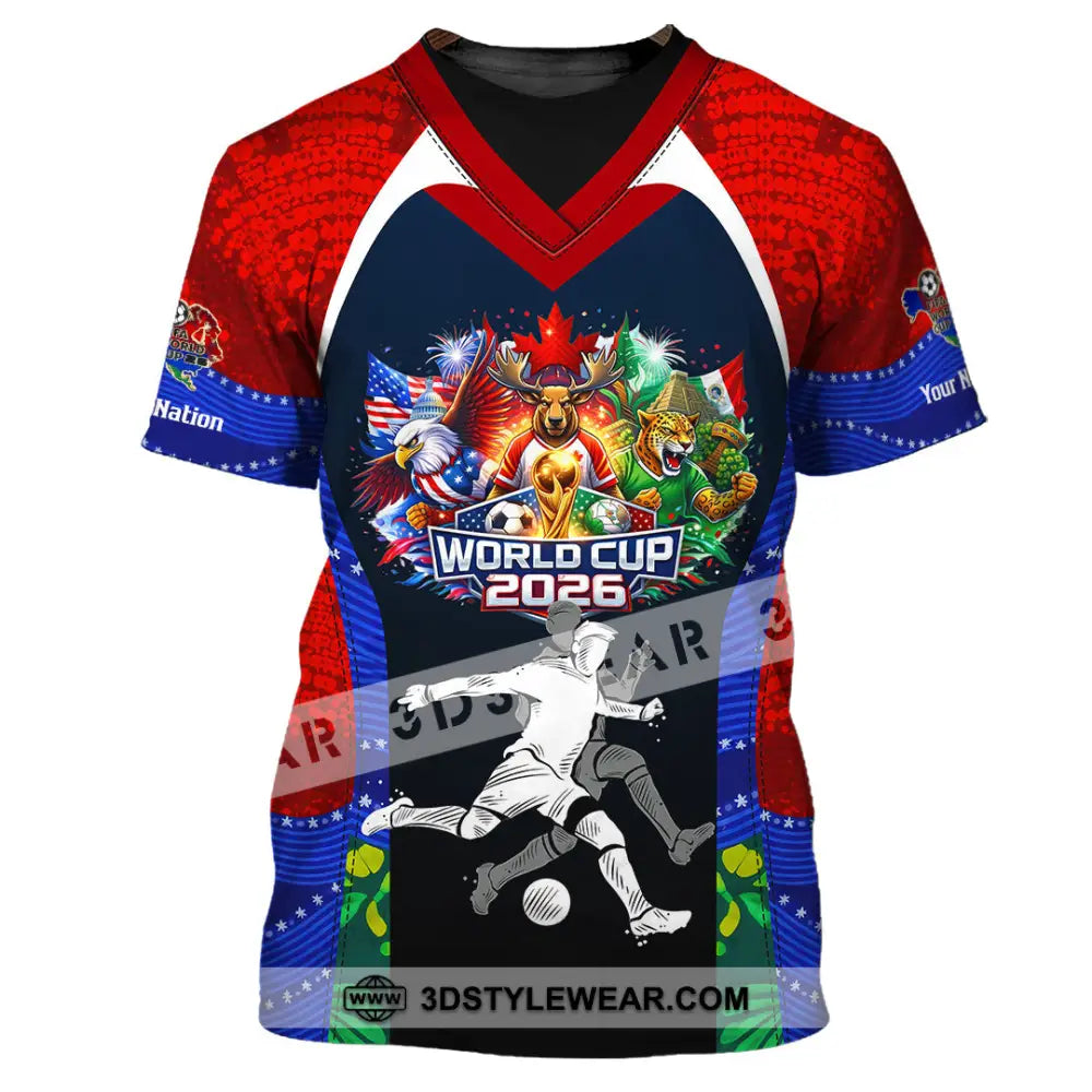 Unisex Shirt - Custom World Cup 2026 3D Shirt - T-Shirt / S - T-shirt