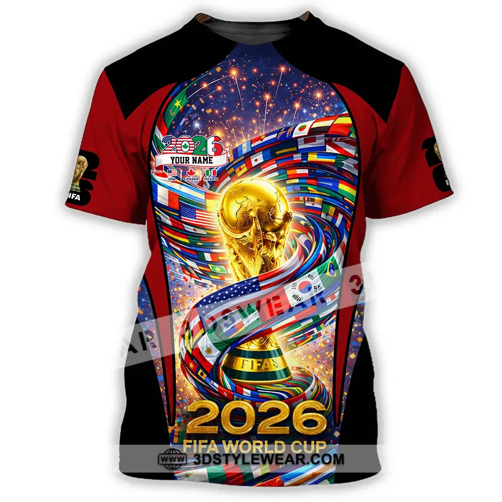 Unisex Shirt - Custom World Cup 2026 3D Shirt T-Shirt / S T-shirt