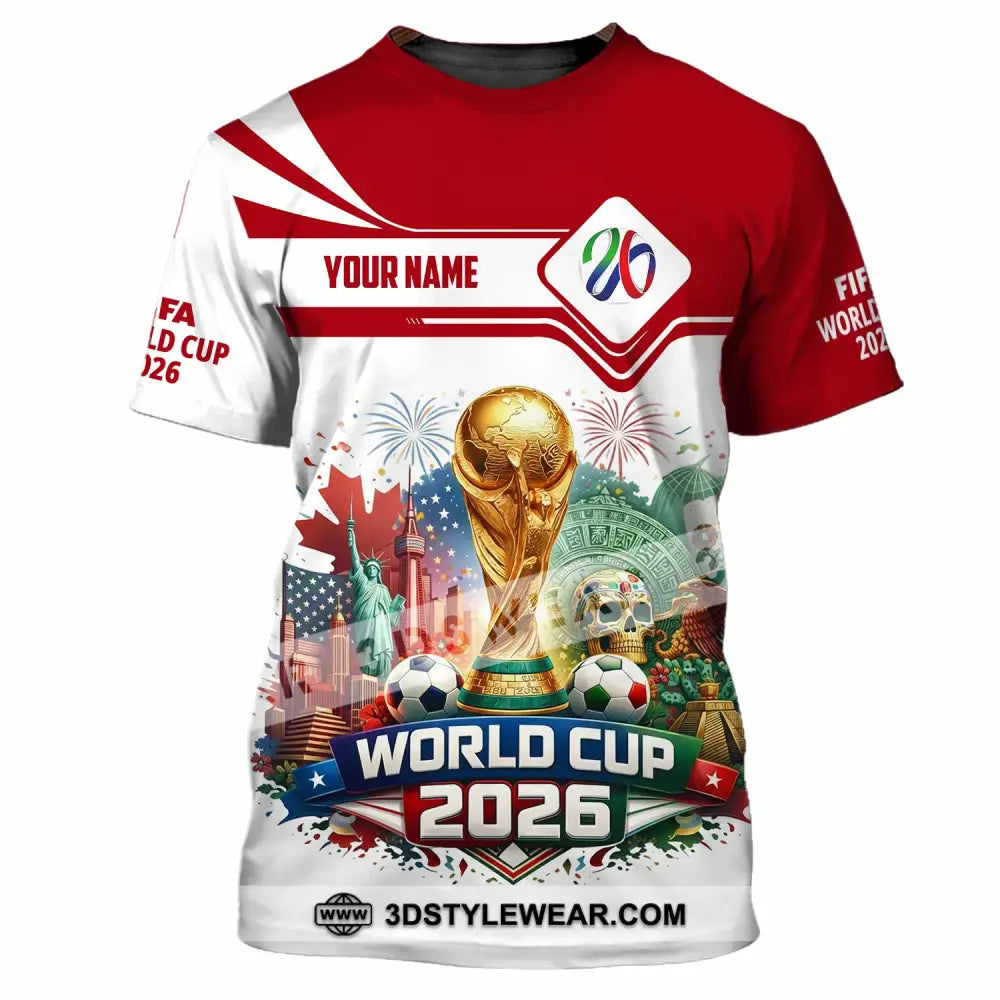 Unisex Shirt - Custom World Cup 2026 3D Shirt T-Shirt / S T-shirt