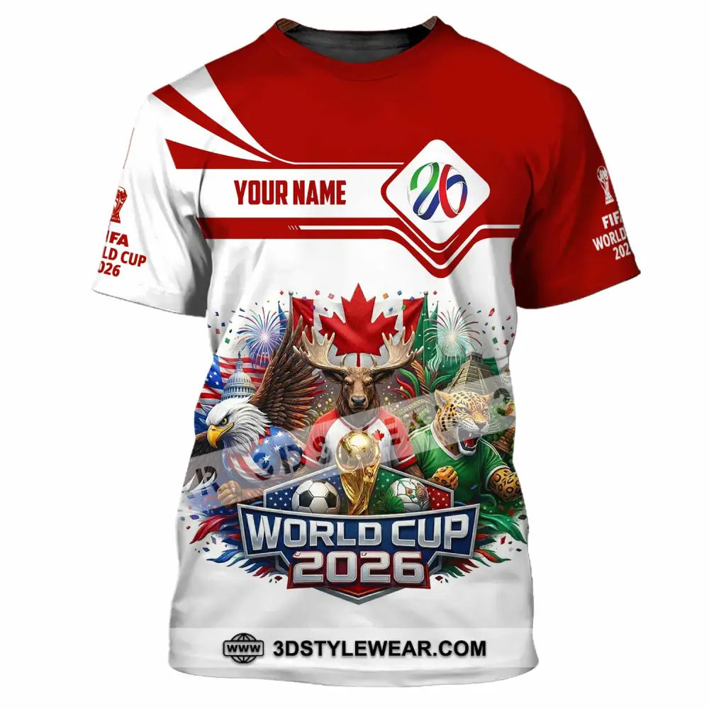 Unisex Shirt - Custom World Cup 2026 3D Shirt - T-Shirt / S - T-shirt