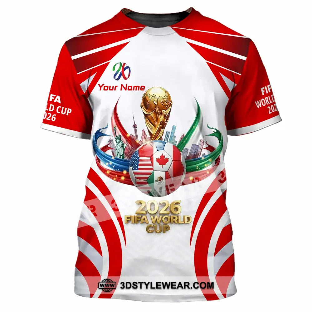 Unisex Shirt - Custom World Cup 2026 3D Shirt T-Shirt / S T-shirt
